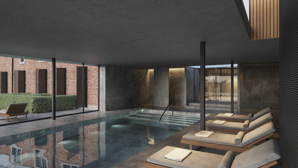 Hotel spa 3D rendering