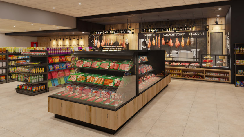 SPAR supermarket shelves