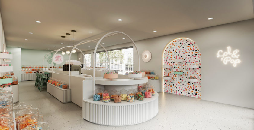 Candy store 3D interior