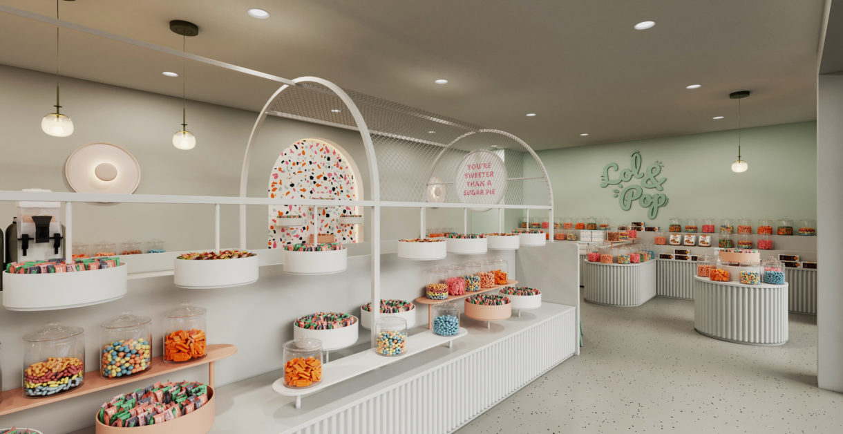 Candy shop interior design
