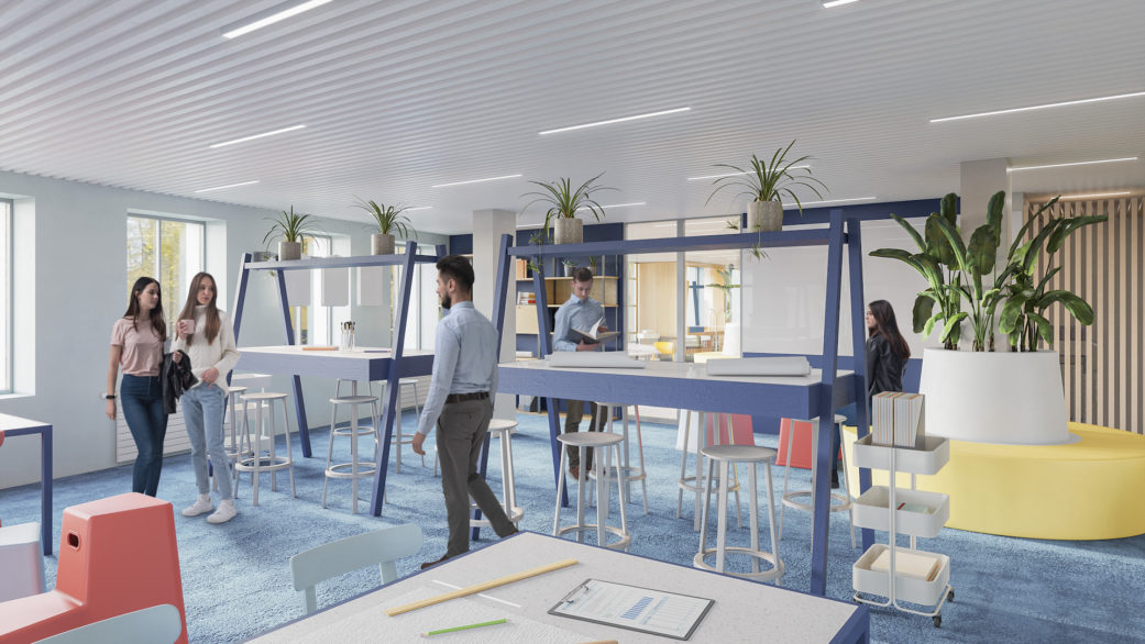 Coworking 3D visualization by nofuss