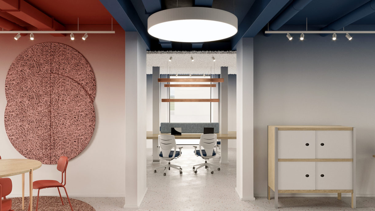 Interior design 3D rendering