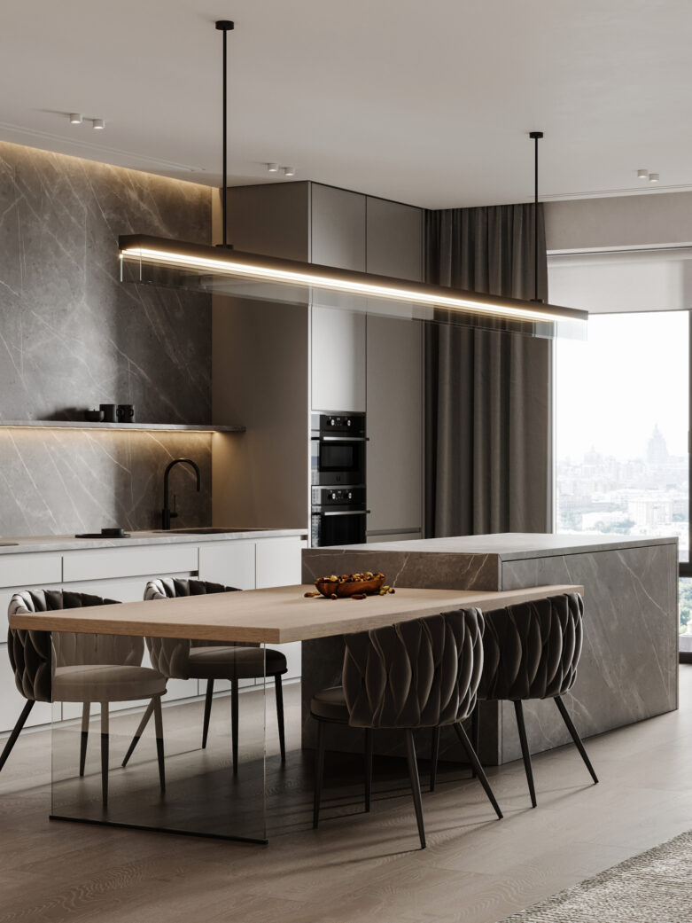 Interior design visualization of confidential luxury apartment | nofuss