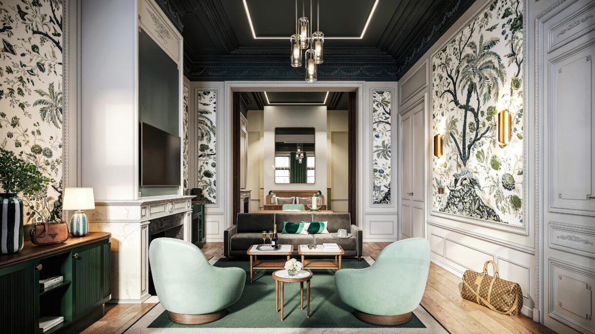 Luxury hotel visualization