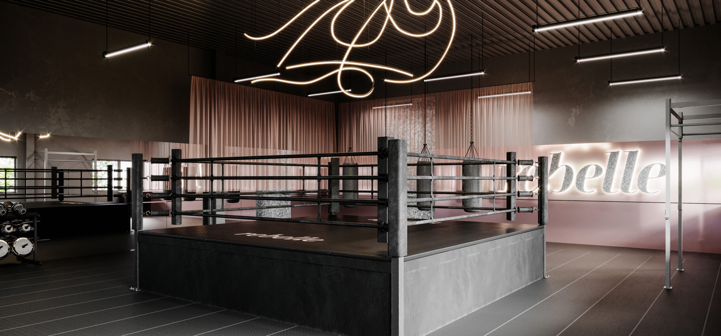 boxing gym render