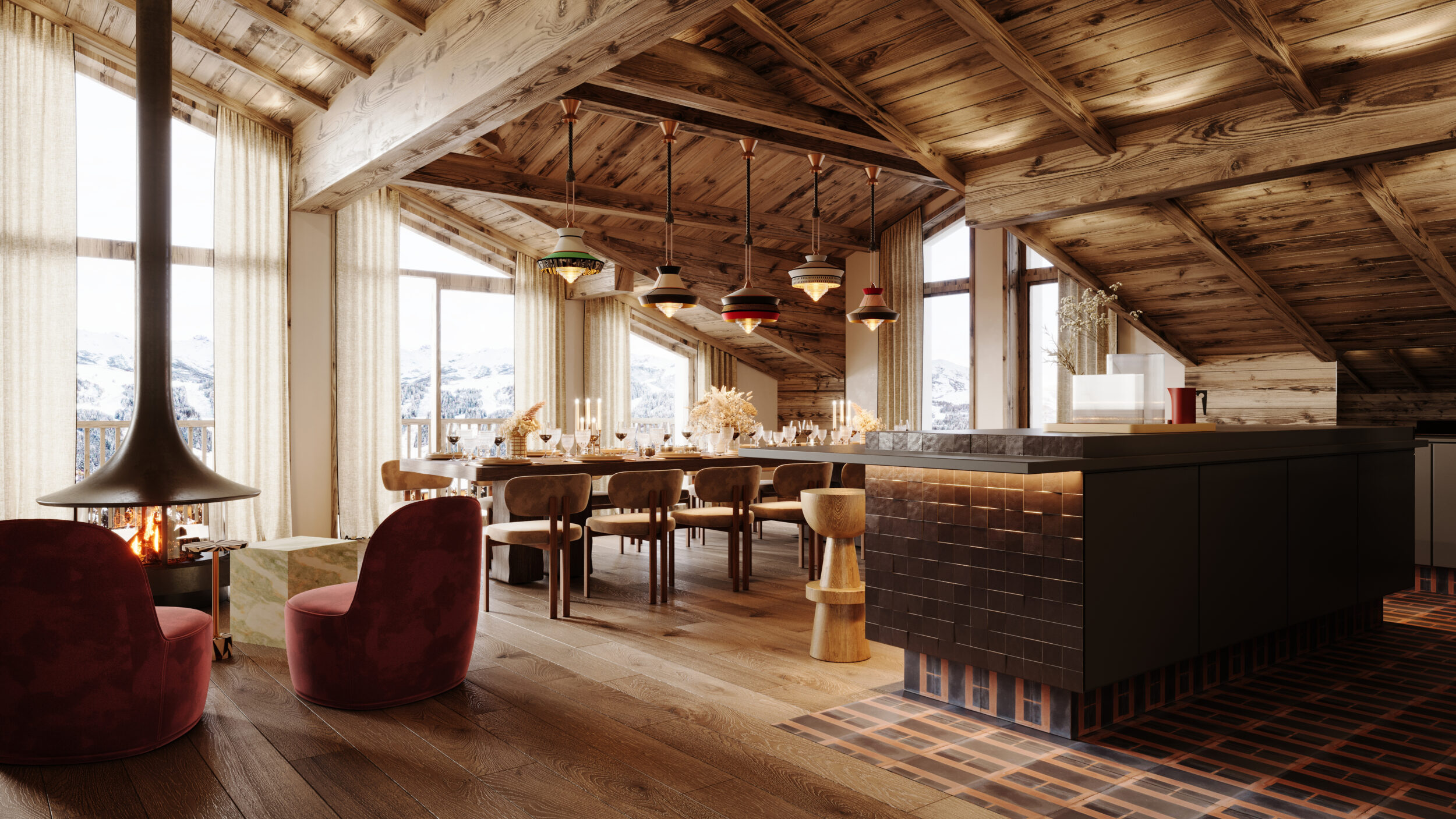 luxury living room 3d visual