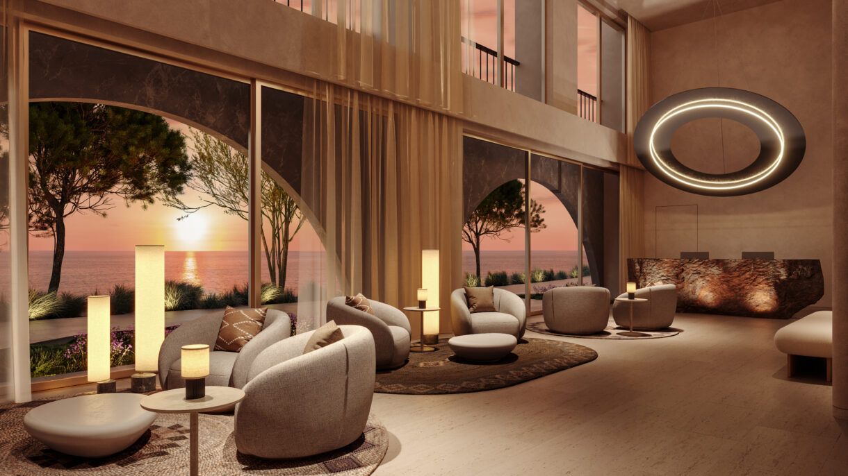 Evening 3D rendering