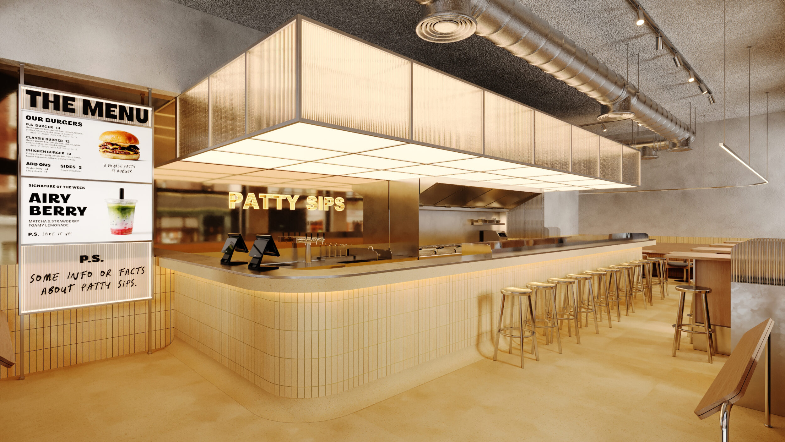 Interior design 3D rendering