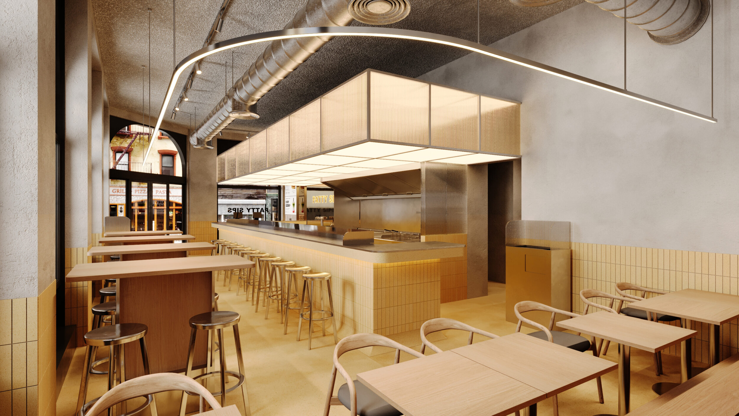 Interior design 3D rendering