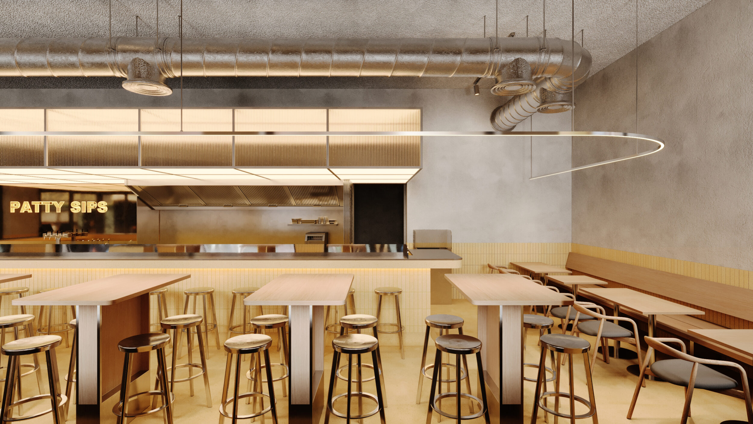 Interior design 3D rendering